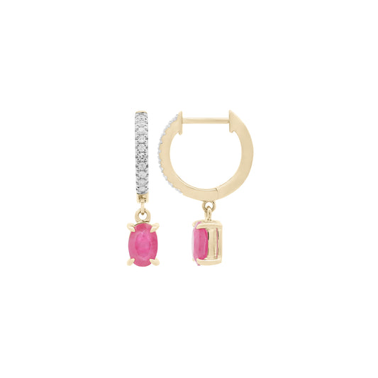 Aretes Ruby Flame