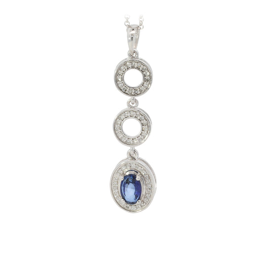 Sapphire Radiance Pendant