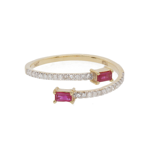 Anillo con rubi