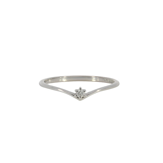 Anillo Promesa con Diamante 0.03 ct.