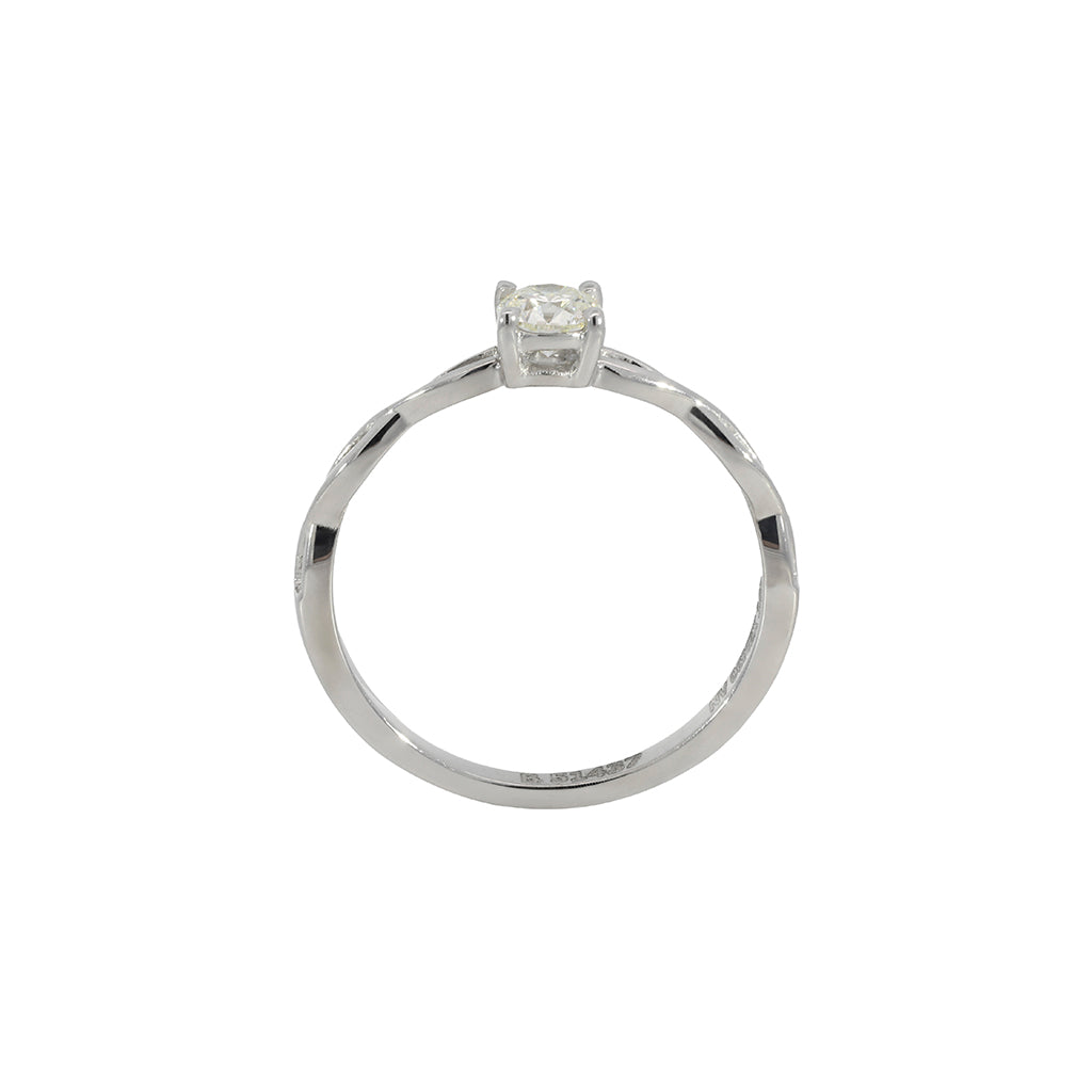 Anillo Solitario de 14k de 0.31 ct.