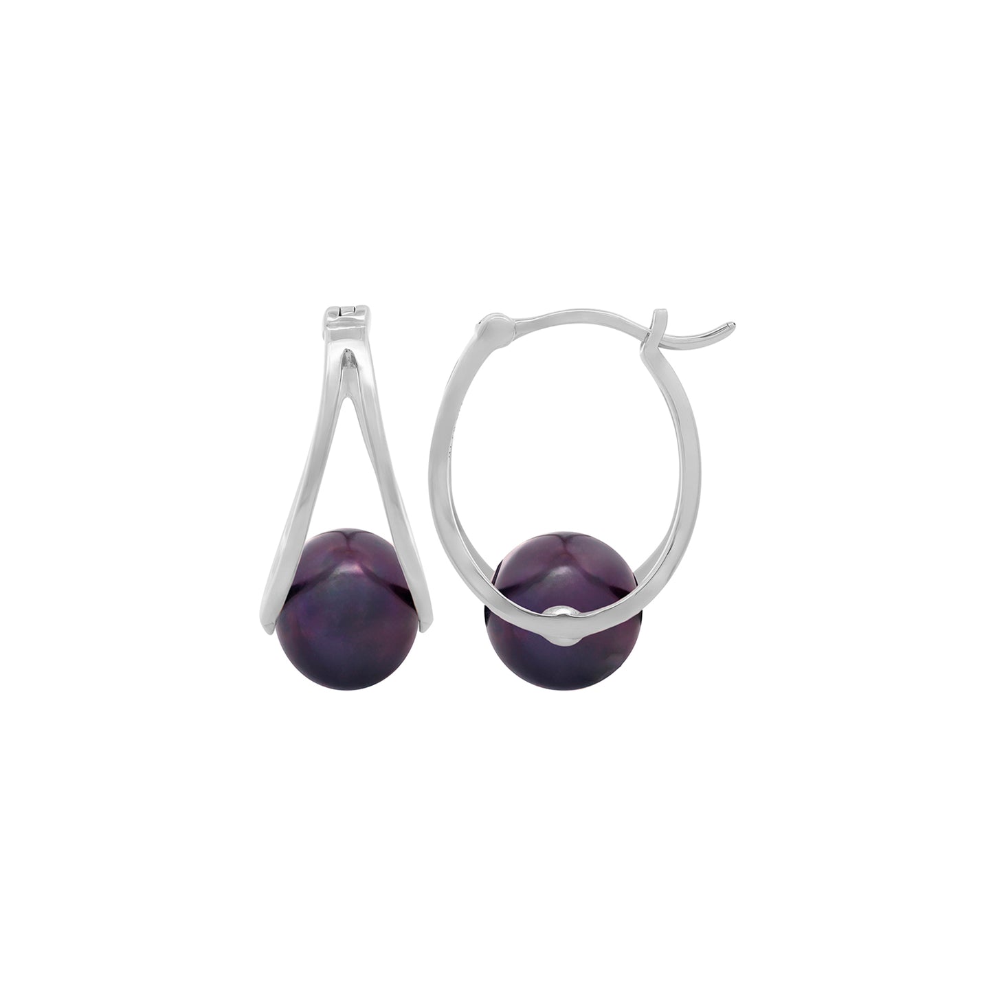 Aretes eternal bond black Pearls