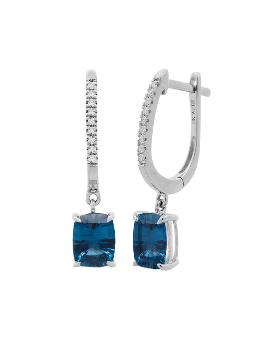 London Blue topaz earrings