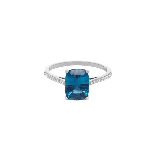 Blue Topaz Ring