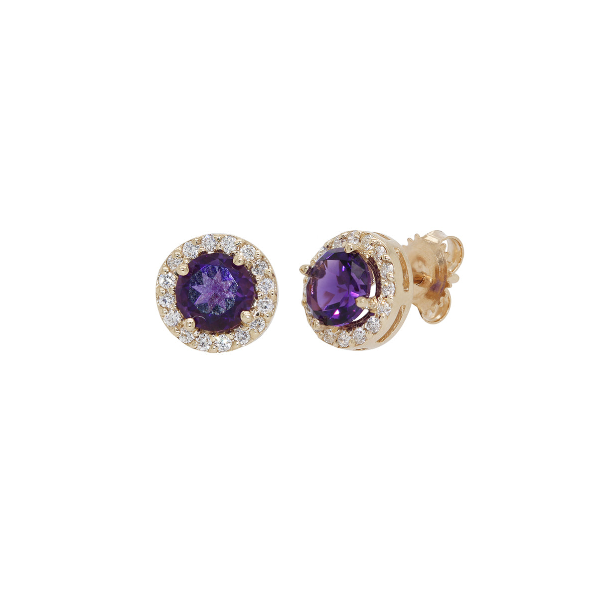 Aretes con amatista