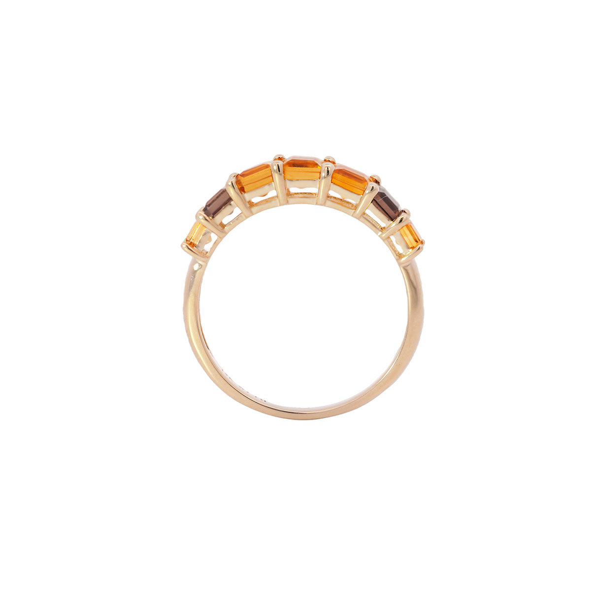 Churumbela de citrina y smoky quartz