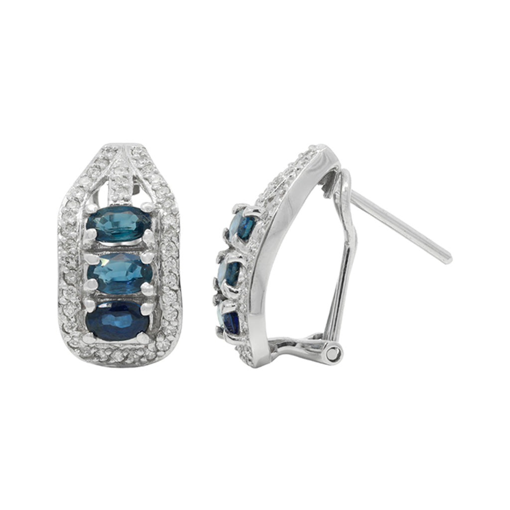 Sapphire Horizon Earrings