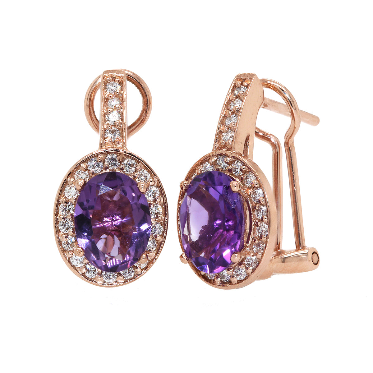Aretes con amatista