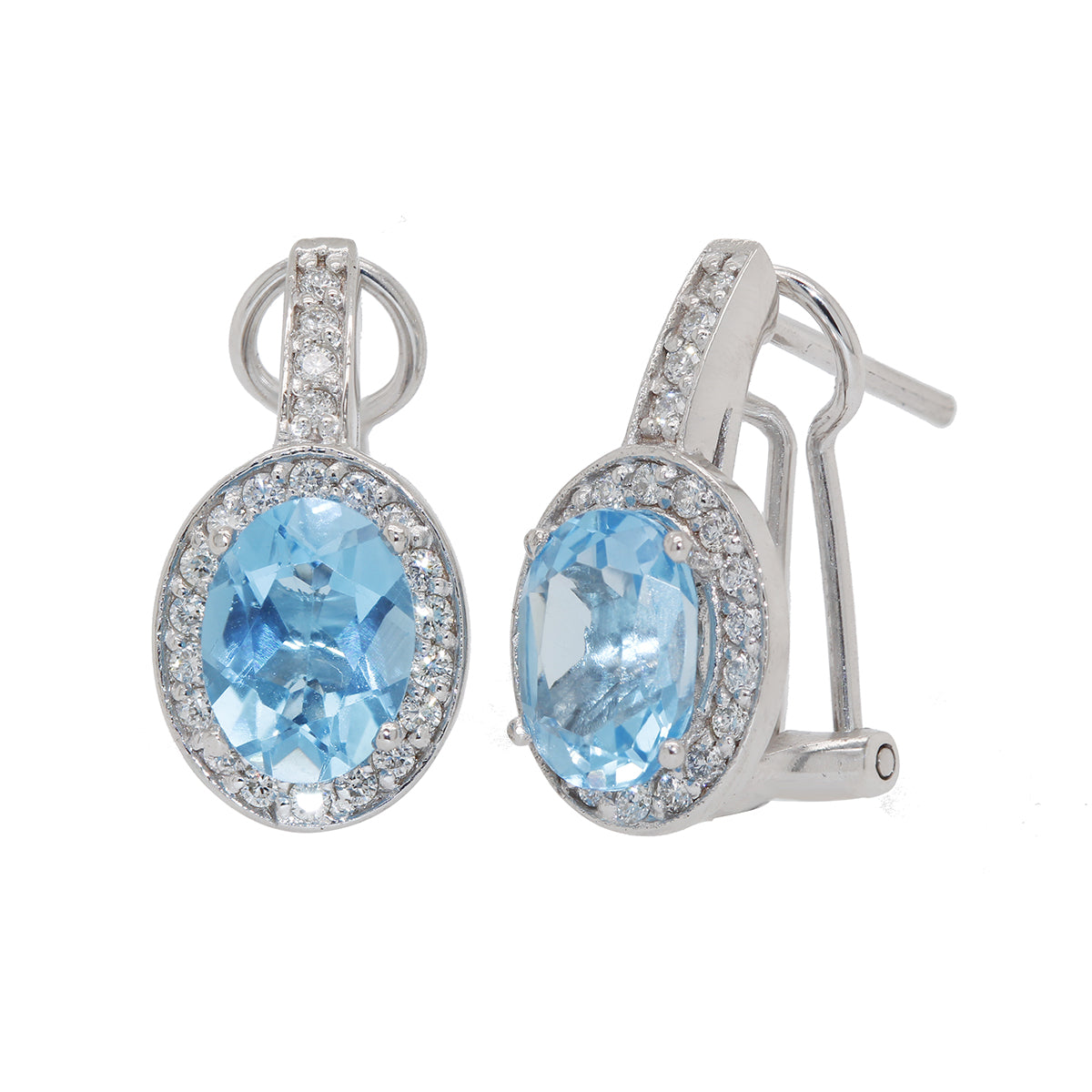 Aretes con topacio