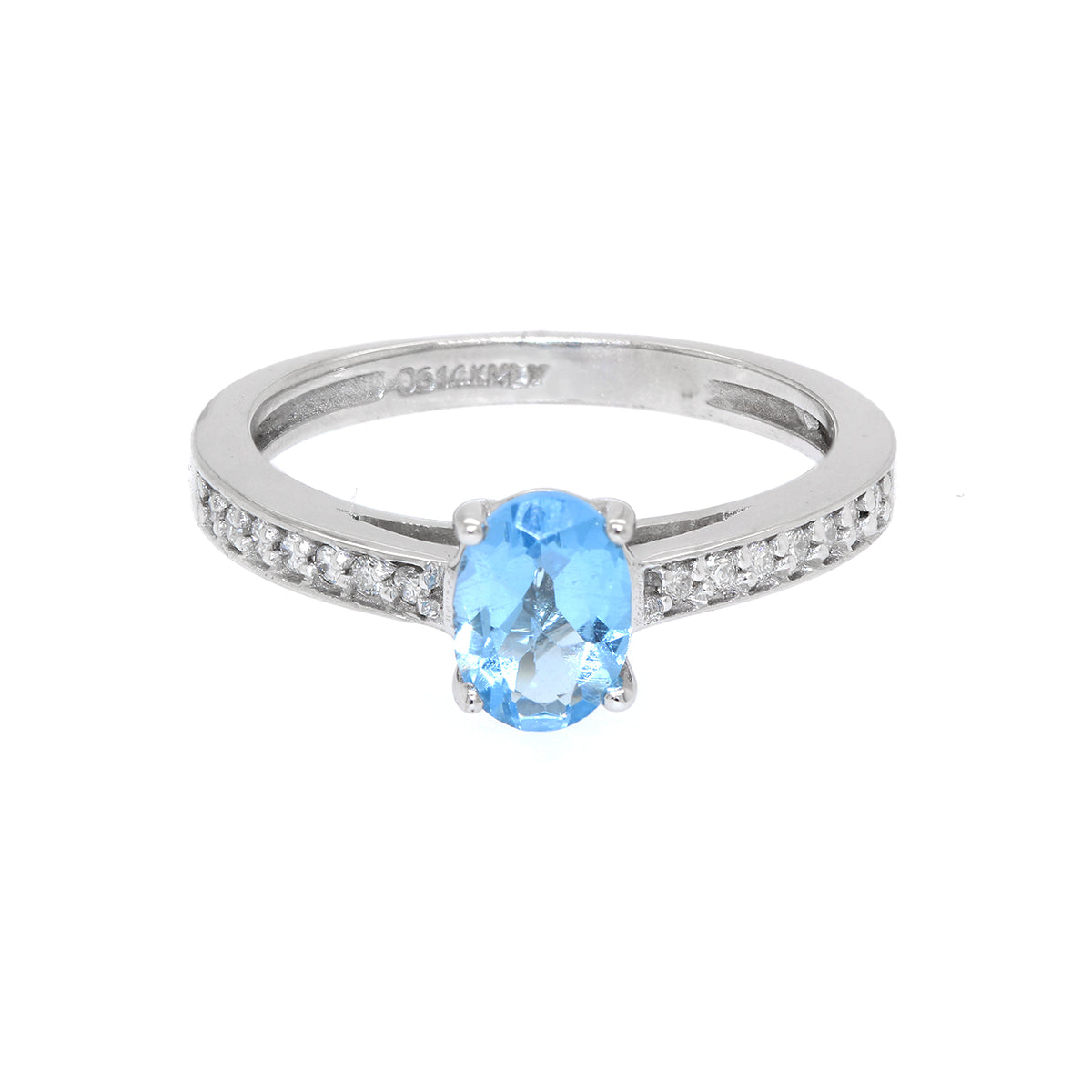 Anillo con topacio