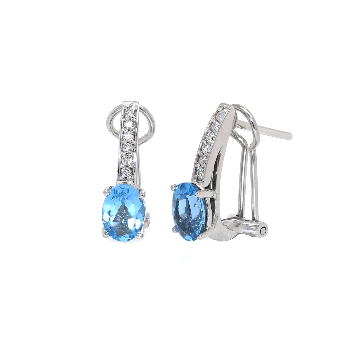 Aretes con topacio