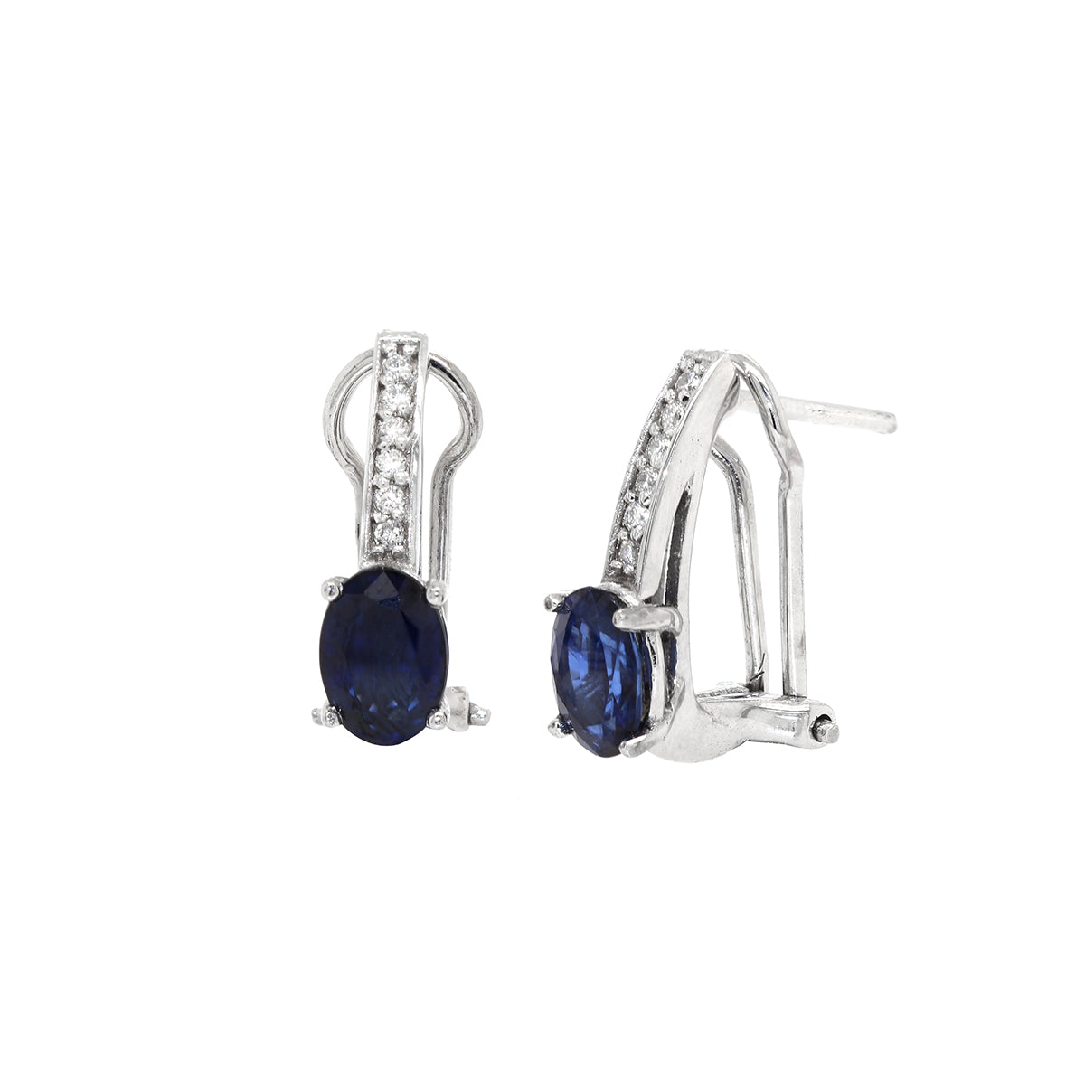 Aretes con zafiro