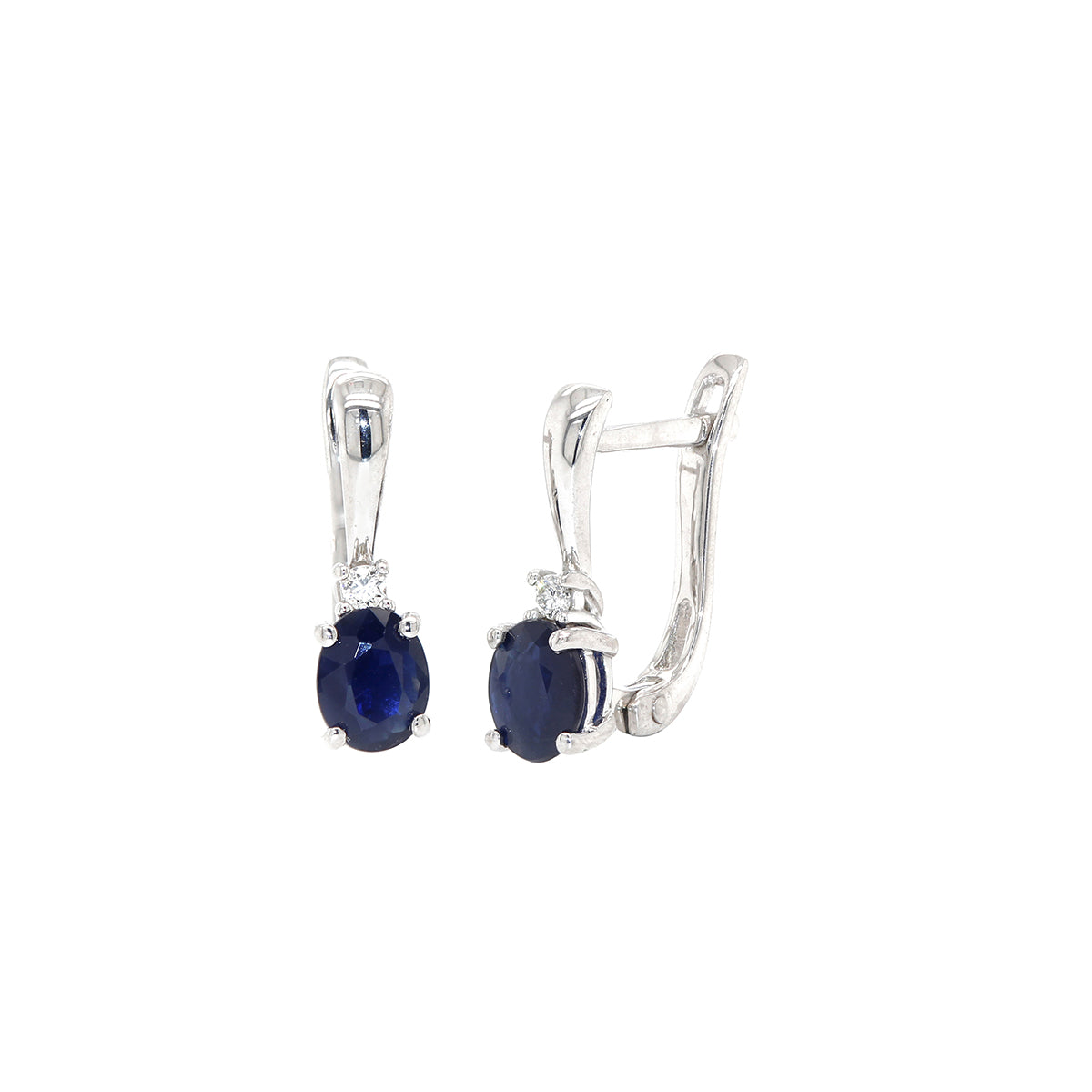Aretes con zafiro