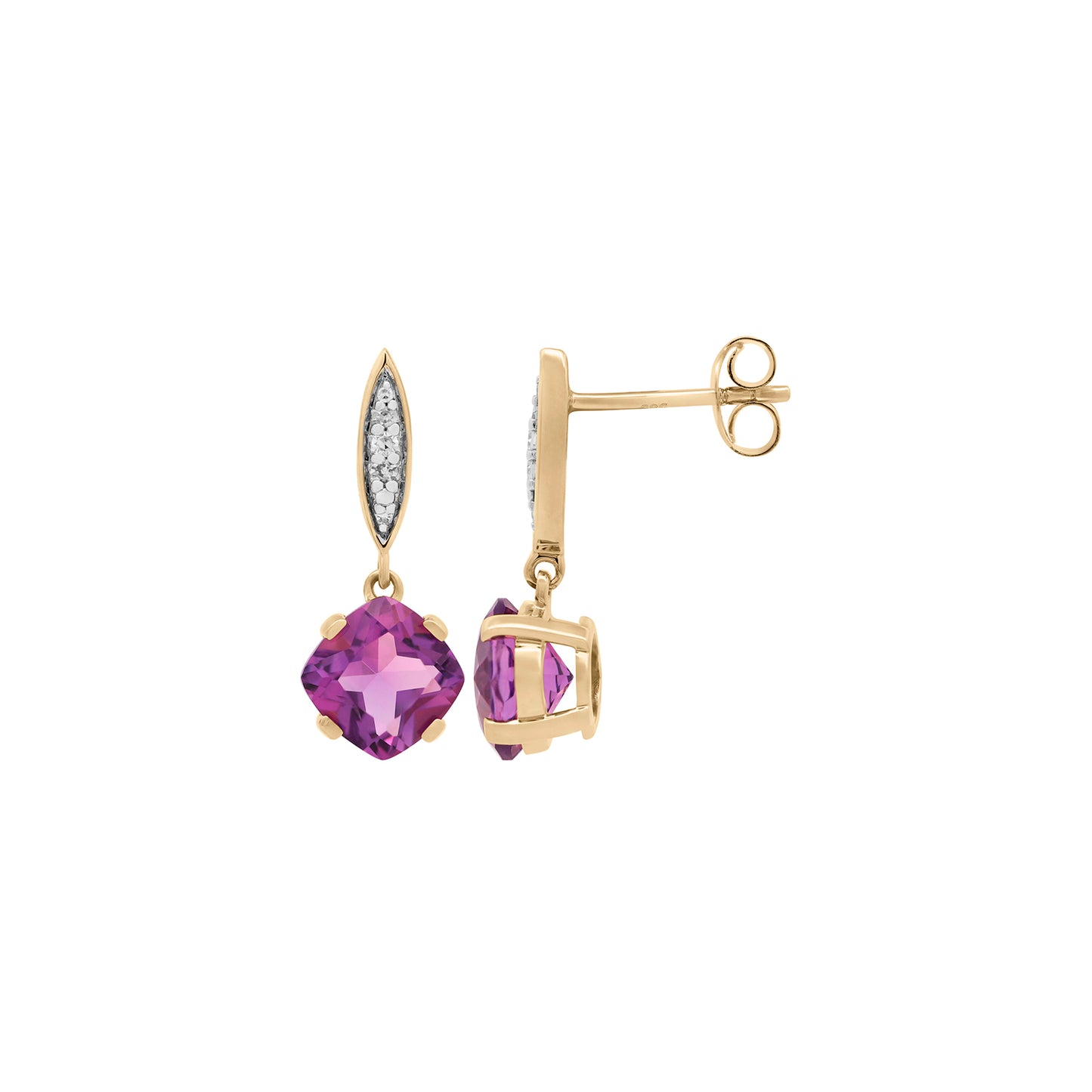 Aretes Amethyst Glow