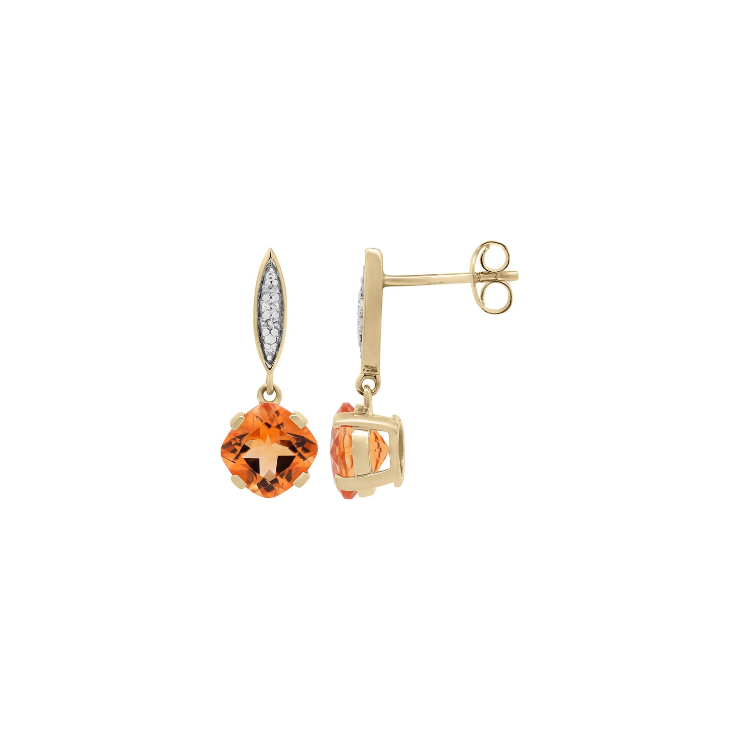 Aretes Citrine Sunrise