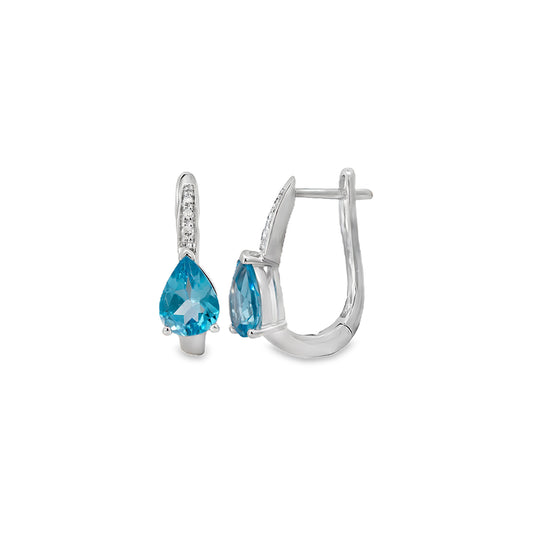 Aretes topacio gota