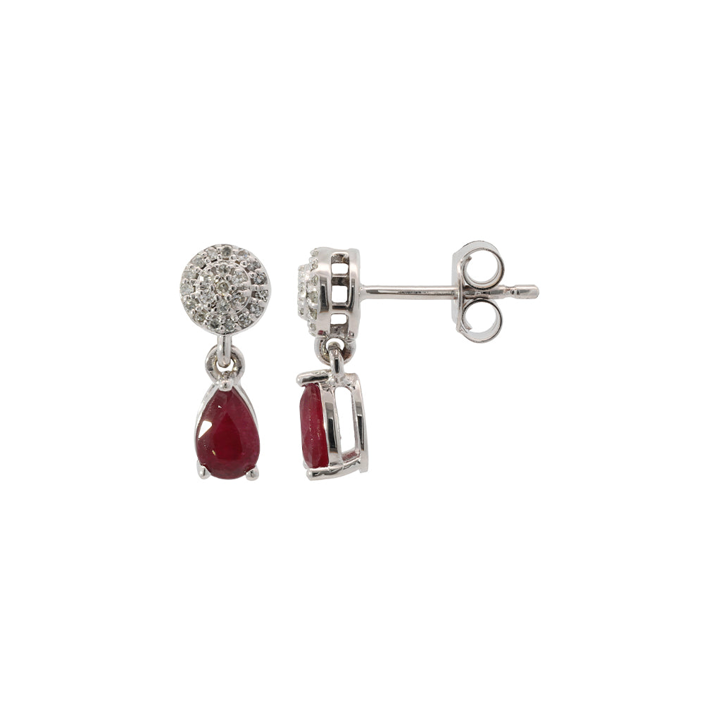 Ruby Horizon Earrings
