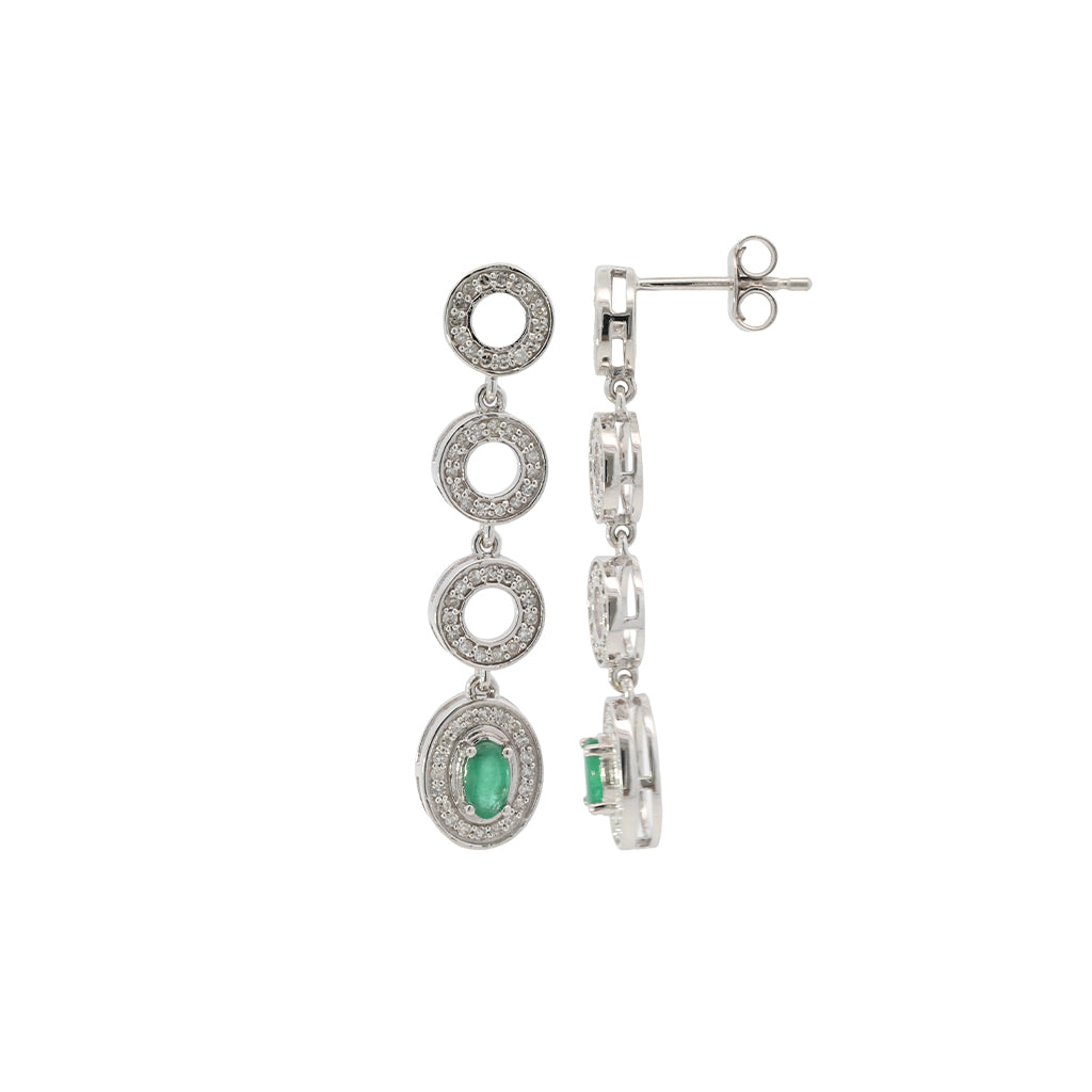 Emerald Horizon Earrings