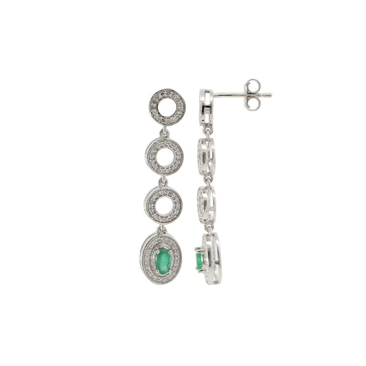 Emerald Horizon Earrings