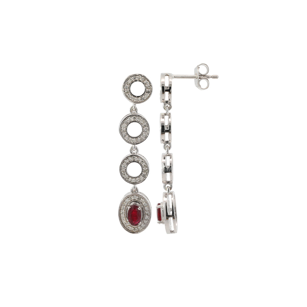 Ruby Eclipse Earring