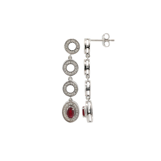 Ruby Eclipse Earring