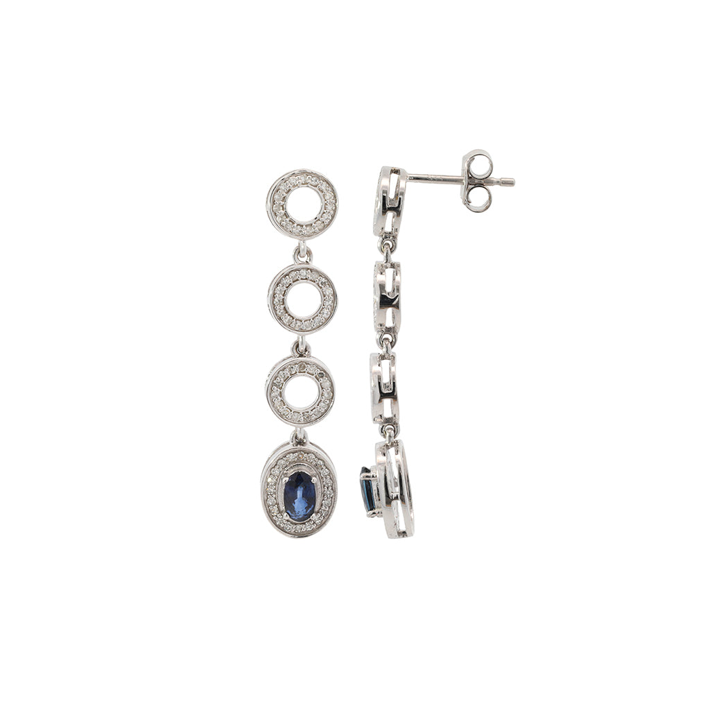 Sapphire Horizon Earrings
