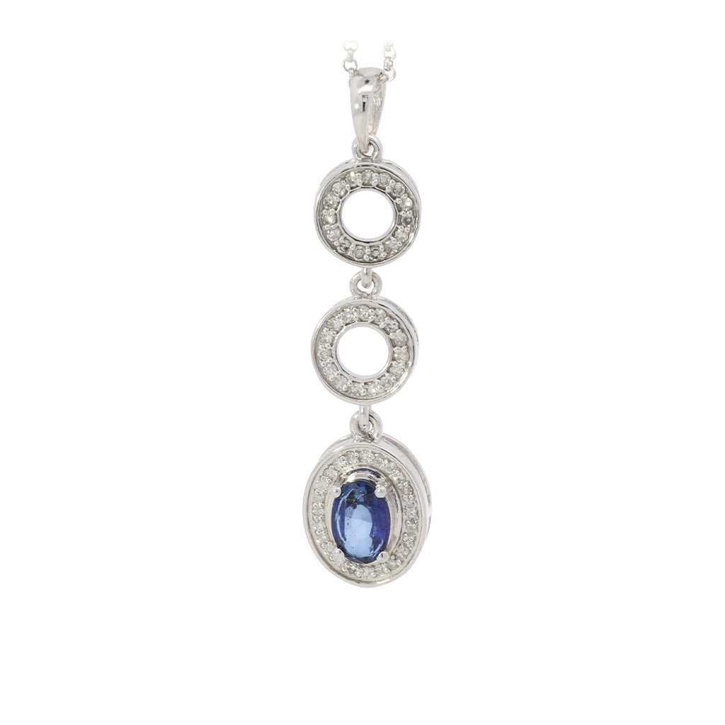 Sapphire Radiance Pendant