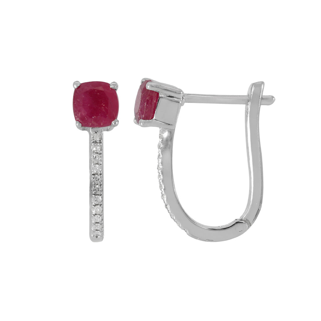 Ruby Horizon Earrings