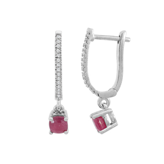 Ruby Radiance Earrings