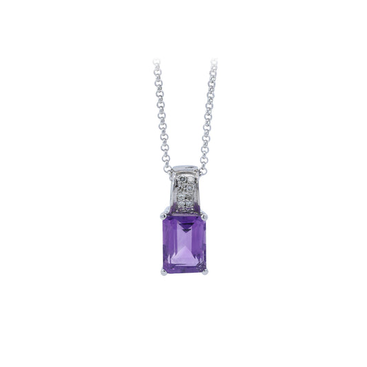 Dije con Cadena Amethyst Whisper